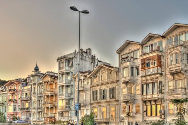 Istanbul, Turkey - November 2020: Arnavutkoy district of Istanbul, 