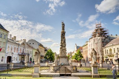 Kosice, Slovakia - May 2022 : Historical center in sunny weather, HDR Image