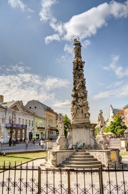 Kosice, Slovakia - May 2022 : Historical center in sunny weather, HDR Image
