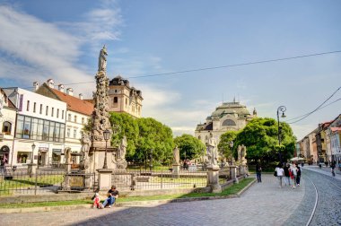 Kosice, Slovakia - May 2022 : Historical center in sunny weather, HDR Image