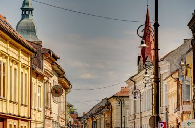 Kosice, Slovakia - May 2022 : Historical center in sunny weather, HDR Image