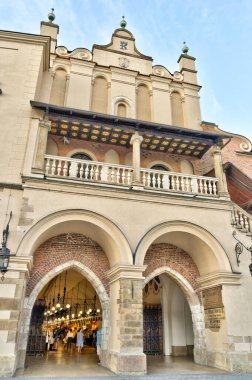 Krakow, Poland - August 2021 : Historical center in sunny weather