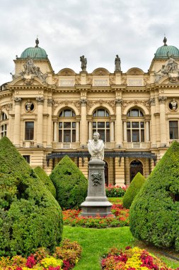 Krakow, Poland - August 2021 : Old Town in cloudy weather     