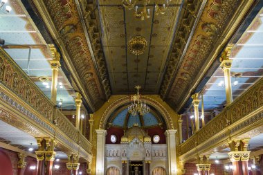 Krakow, Poland - August 2021: Tempel Synagogue in the Jewish District