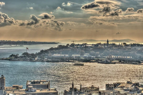 Sunset Bosphorus Istanbul Turkey — Stok fotoğraf