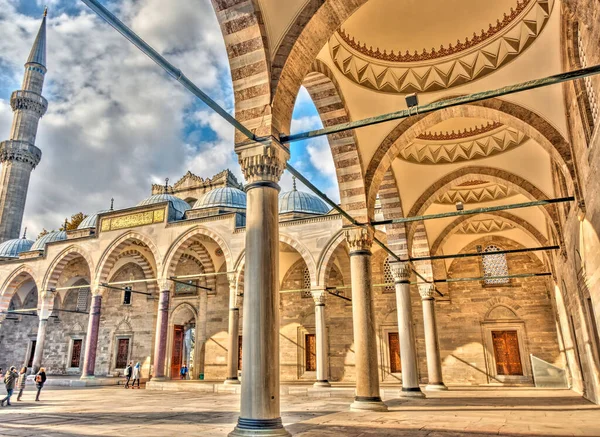 Istanbul Turkey Juli 2019 Inredning Suleymaniye Moskén Istanbul Turkiet — Stockfoto