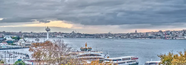 Sunset Bosphorus Istanbul Turkey — ストック写真
