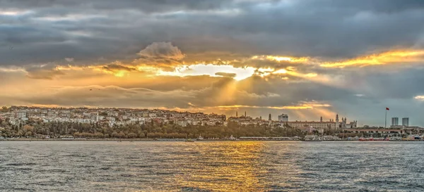 Sunset Bosphorus Istanbul Turkey — Fotografia de Stock
