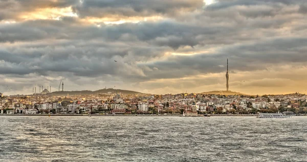 Sunset Bosphorus Istanbul Turkey — Stock Fotó