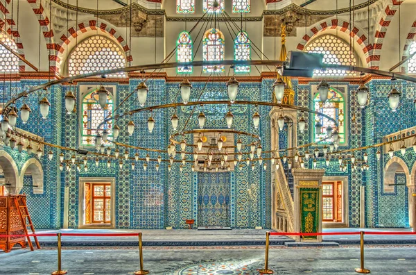Istanbul Turkey July 2019 Interior Istanbul Yeni Cami New Mosque — Zdjęcie stockowe