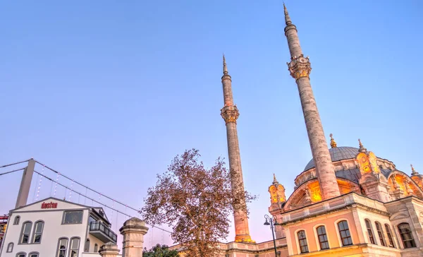 Istanbul Turkey October 2019 View Ortakoy Mosque Sunset — Fotografia de Stock