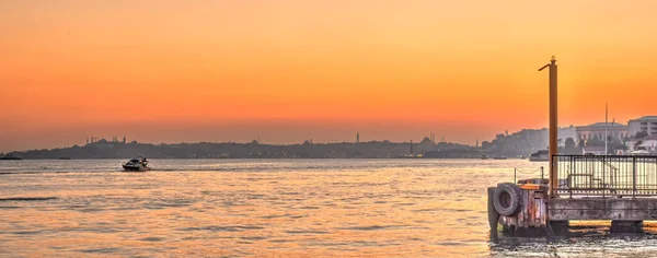 Istanbul Turkey Sunset View Bosphorus — Foto Stock