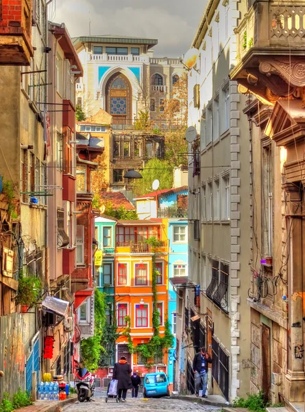 Istanbul Turkey November 2020 Balat Neighborhood Autumn — Foto de Stock