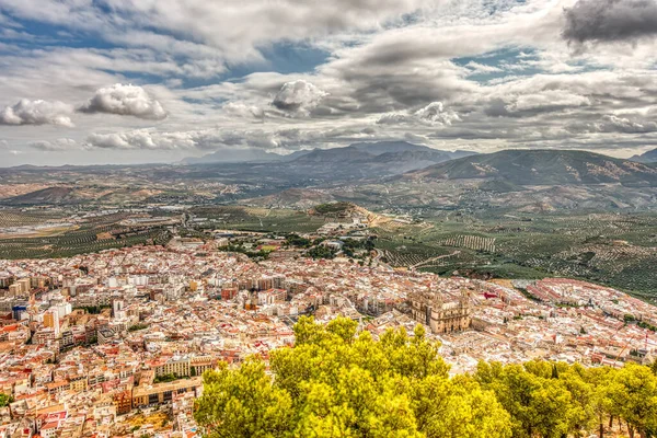 Aerial View City Jaen Jaen Province Spain — Stock Photo, Image