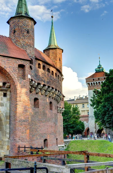 Krakow Poland August 2021 Historical Center Sunny Weather —  Fotos de Stock