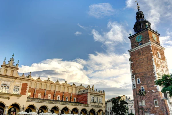Krakow Poland August 2021 Historical Center Sunny Weather — Foto de Stock