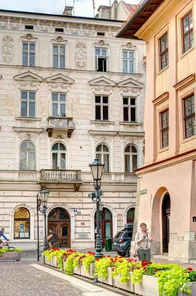 Krakow Poland August 2021 Historical Center Sunny Weather — Stock fotografie