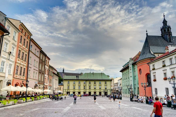 Krakow Poland August 2021 Historical Center Sunny Weather — Stockfoto