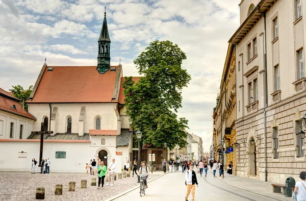 Krakow Poland August 2021 Old Town Cloudy Weather — Stockfoto