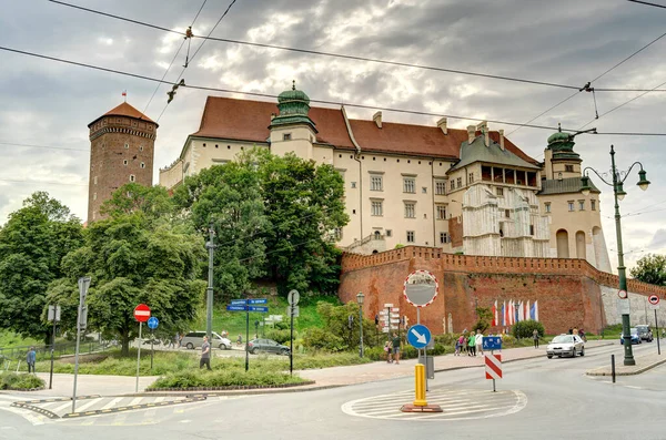 Krakow Poland August 2021 Old Town Cloudy Weather — Fotografia de Stock