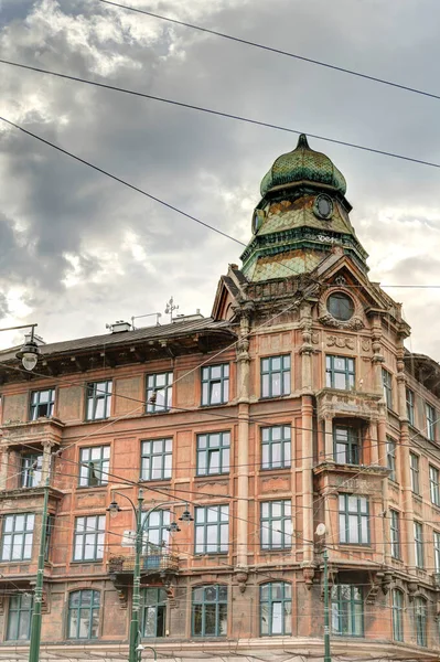 Краков Польща Серпень 2021 Старе Місто Хмарну Погоду — стокове фото