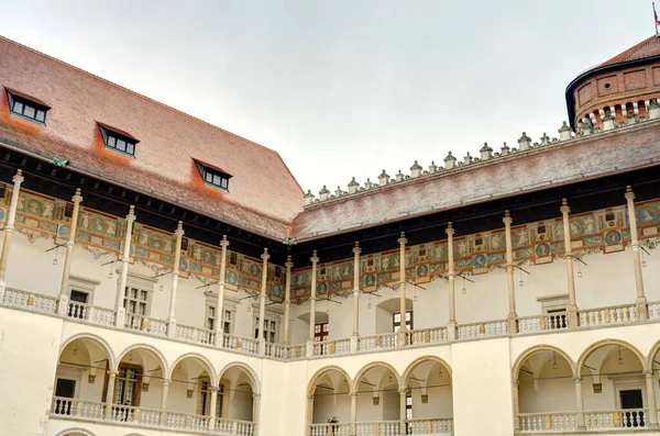 Krakow Poland August 2021 Wawel Castle Cloudy Weather — Stock Fotó