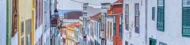 Los Llanos, La Palma, Spain - April 2021 : Historical center in sunny weather, HDR Image