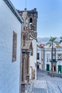 Santa Cruz de la Palma, Spain - January 2021 : Historical center in cloudy weather, HDR Image