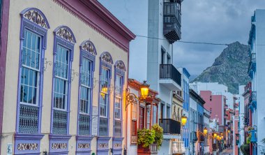 Santa Cruz de la Palma, Spain - January 2021 : Historical center in cloudy weather, HDR Image