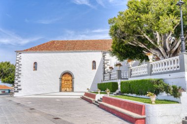 Los Llanos, La Palma, Spain - April 2021 : Historical center in sunny weather, HDR Image