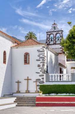 Los Llanos, La Palma, Spain - April 2021 : Historical center in sunny weather, HDR Image
