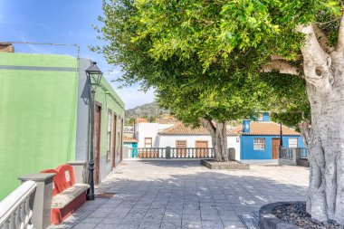 Los Llanos, La Palma, Spain - April 2021 : Historical center in sunny weather, HDR Image
