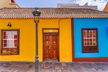 Los Llanos, La Palma, Spain - April 2021 : Historical center in sunny weather, HDR Image