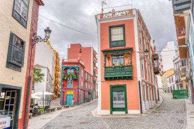 Los Llanos, La Palma, Spain - April 2021 : Historical center in sunny weather, HDR Image