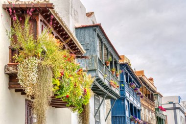 Los Llanos, La Palma, Spain - April 2021 : Historical center in sunny weather, HDR Image