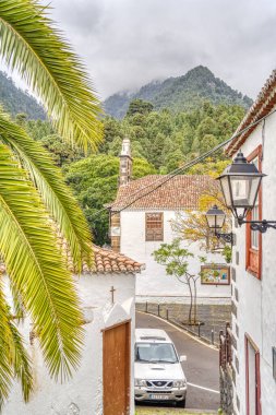 Los Llanos, La Palma, Spain - April 2021 : Historical center in sunny weather, HDR Image