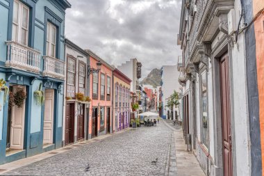 Los Llanos, La Palma, Spain - April 2021 : Historical center in sunny weather, HDR Image