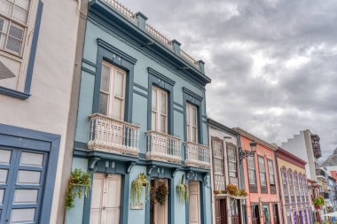 Los Llanos, La Palma, Spain - April 2021 : Historical center in sunny weather, HDR Image