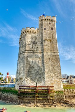 La Rochelle, France - December 2020 : Historical center in sunny weather