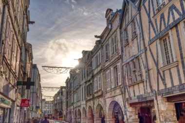 La Rochelle, France - December 2020 : Historical center in sunny weather
