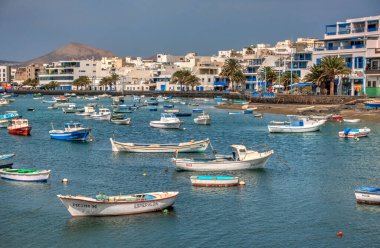 Arrecife, Spain - September 2020 : Historical city of Lanzarote Island, HDR Image