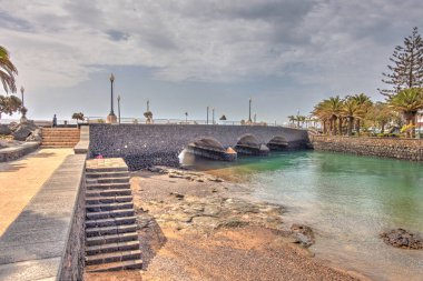 Arrecife, Spain - September 2020 : Historical city of Lanzarote Island, HDR Image
