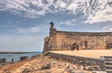Arrecife, Spain - September 2020 : Historical city of Lanzarote Island, HDR Image