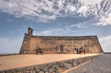 Arrecife, Spain - September 2020 : Historical city of Lanzarote Island, HDR Image