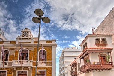 Arrecife, Spain - September 2020 : Historical city of Lanzarote Island, HDR Image