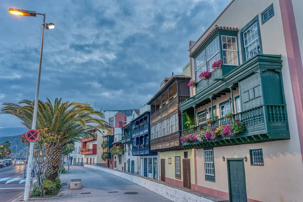 Santa Cruz Palma Spain January 2021 Historical Center Cloudy Weather — Foto de Stock