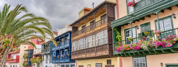 Los Llanos Palma Spain April 2021 Historical Center Sunny Weather — Zdjęcie stockowe