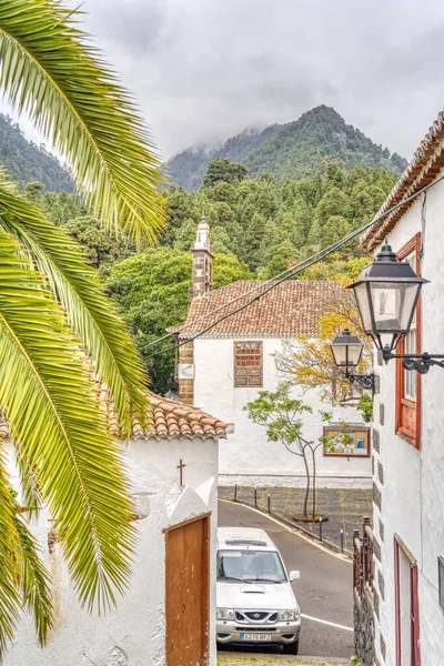 Los Llanos, La Palma, Spain - April 2021 : Historical center in sunny weather, HDR Image