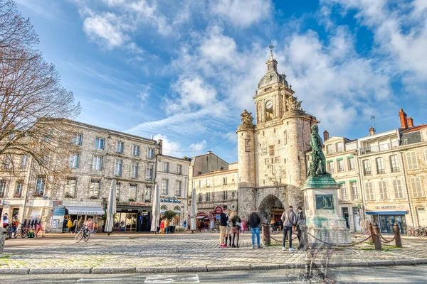 Rochelle France December 2020 Historical Center Sunny Weather — 图库照片