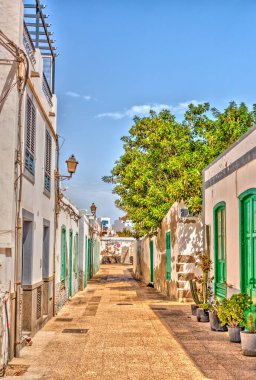 Arrecife, Spain - September 2020 : Historical city of Lanzarote Island, HDR Image